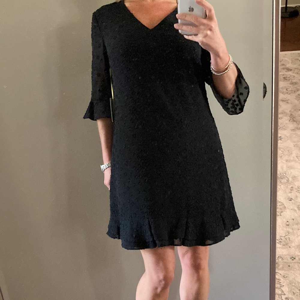 New with tags! Cece 2 petite little black dress. Perfect for all seasons!